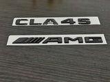 Gloss Black CLA45 AMG Replacement Emblem Badge Sticker For CLA C117 X117