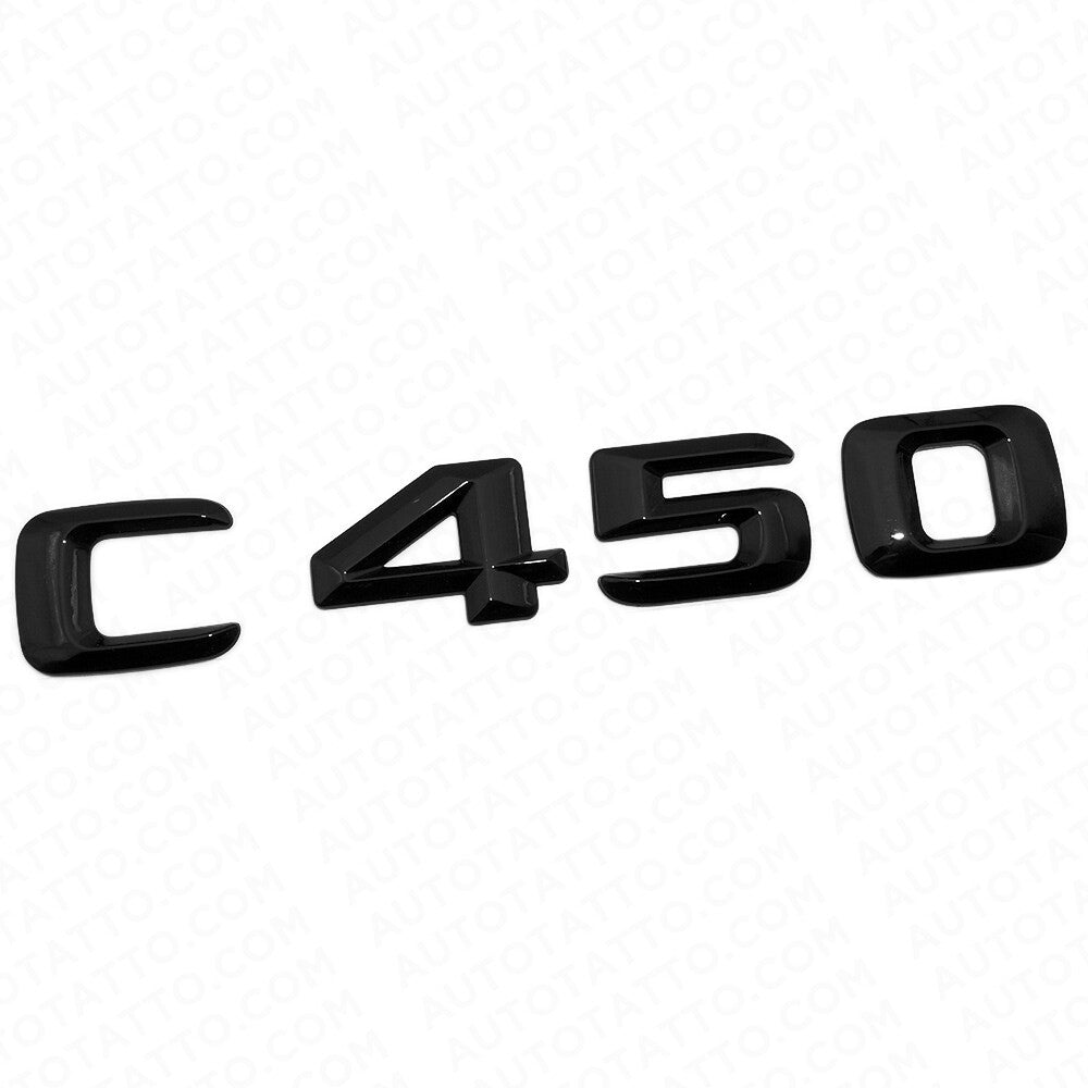 2016 C450 Emblem Trunk Lid Letter Logo Nameplate Badge Decorate AMG Gloss Black