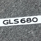 Black Maybach GLS 680 Letters Rear Trunk Emblem Badge Sticker For Mercedes Benz