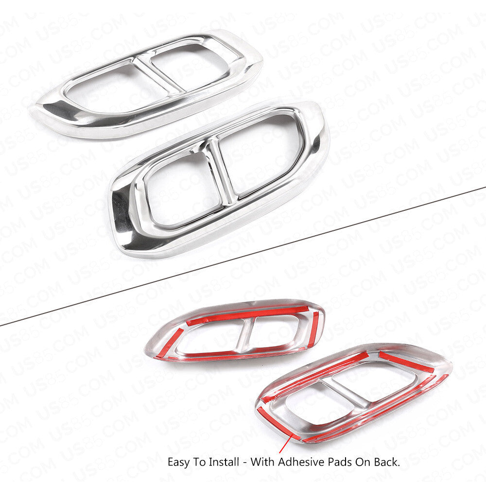For 2020 GLC GLE GLS AMG Style Quad Exhaust Mullfer Tips Tailpipe Cover Sport