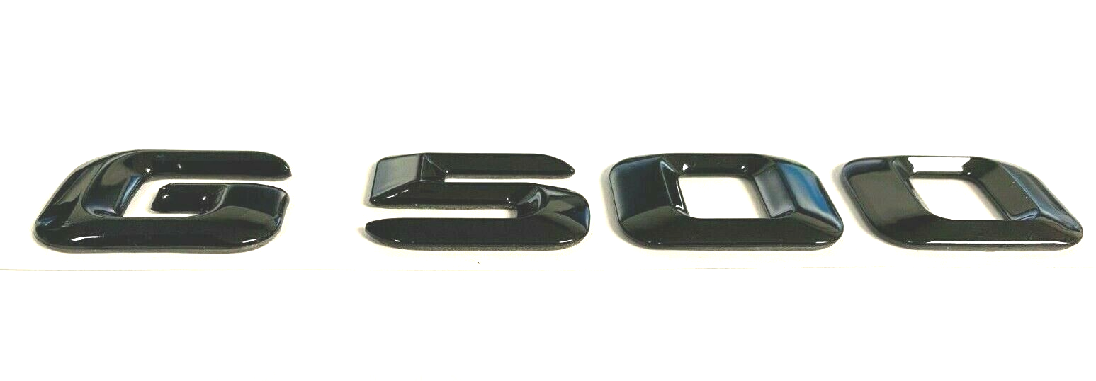 G500 BLACK FOR MERCEDES REAR TRUNK EMBLEM BADGE NAMEPLATE DECAL LETTER NUMBER