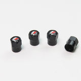 Toyota Compatible with TRD 4Pcs Tire Valve Stem Caps Anodized Aluminum Set - Black