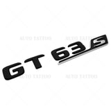 Mercedes AMG GT 63 S Letter Emblem Trunk Logo Nameplate Badge Sport Matte Black