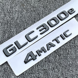GLC300e +4MATIC Gloss Black Rear Trunk Emblem Badge Sticker For GLC C253 X253