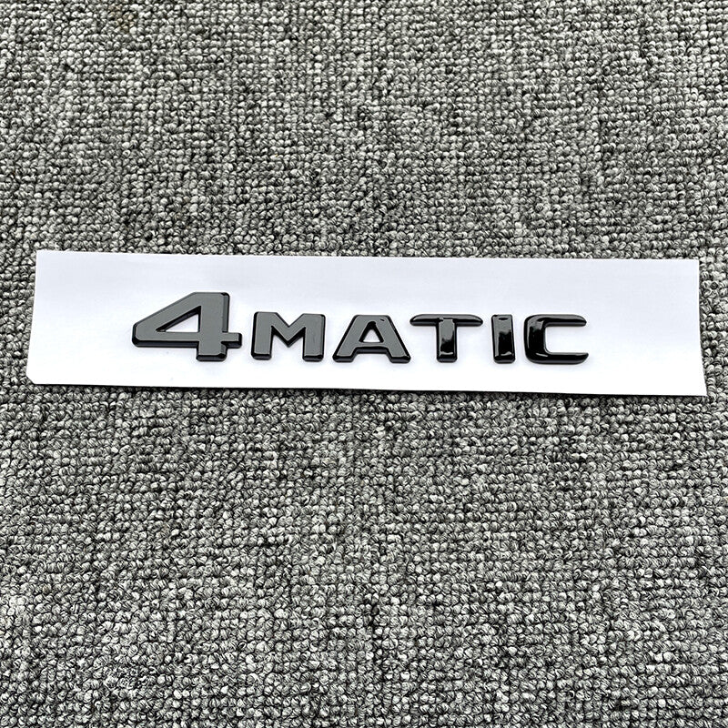 1X NEW Gloss Black 4MATIC Emblem 2017+Rear Trunk Lid Badge AMG For Mercedes Benz