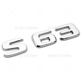 18-21 S 63 AMG Letter 3D Emblem Trunk Logo Nameplate Badge Decorate OEM Chrome