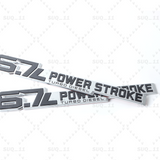 2x For 2023-2025 6.7L Door Emblem Chrome Black