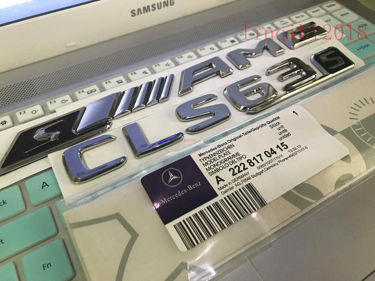 NEW "CLS63s + sAMG" High quality Rear Trunk Emblem Decal Badge FOR Mercedes Benz