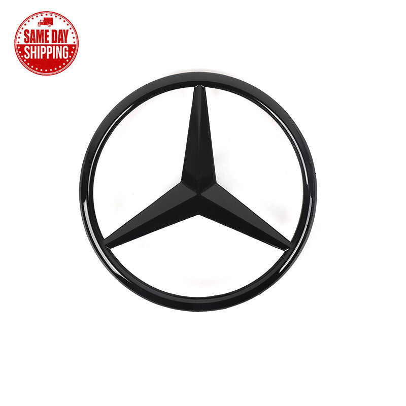 CLS63 AMG Trunk Star Emblem GLOSS BLACK Rear Badge For Mercedes CLS550 W218
