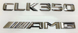 #1 CHROME CLK350 +AMG REPLACEMENT FOR MERCEDES REAR TRUNK EMBLEM BADGE DECAL LID