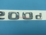 Chrome " C200d " Number Letters Rear Trunk Badge Emblem for Mercedes Benz C200d