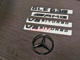 Gloss Black GLE63S AMG V8 BITURBO Star PACKAGE Trunk Emblem Badge Sticker W166
