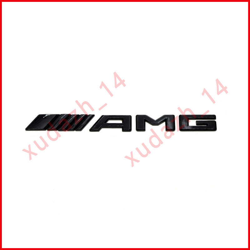 Gloss Black & Red C43 S AMG BITURBO 4MATIC Badge Emblem Set For Mercedes Benz