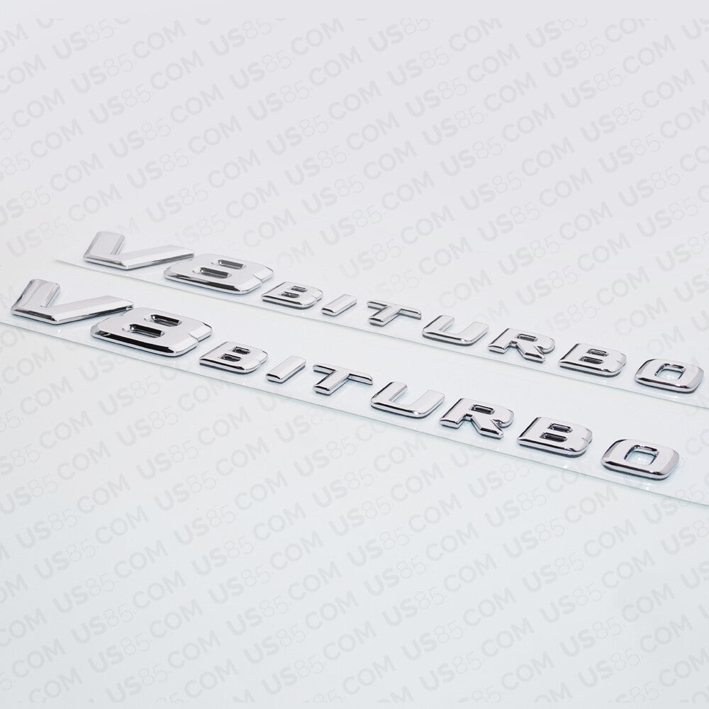 17+ Mercedes OEM V8 BiTurbo Sport AMG Car Logo Side Fender Marker Emblem Badge