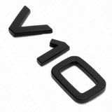 2x Audi Matte Black V10 Side Fender Marker Letter Nameplate Emblem Badge Sport