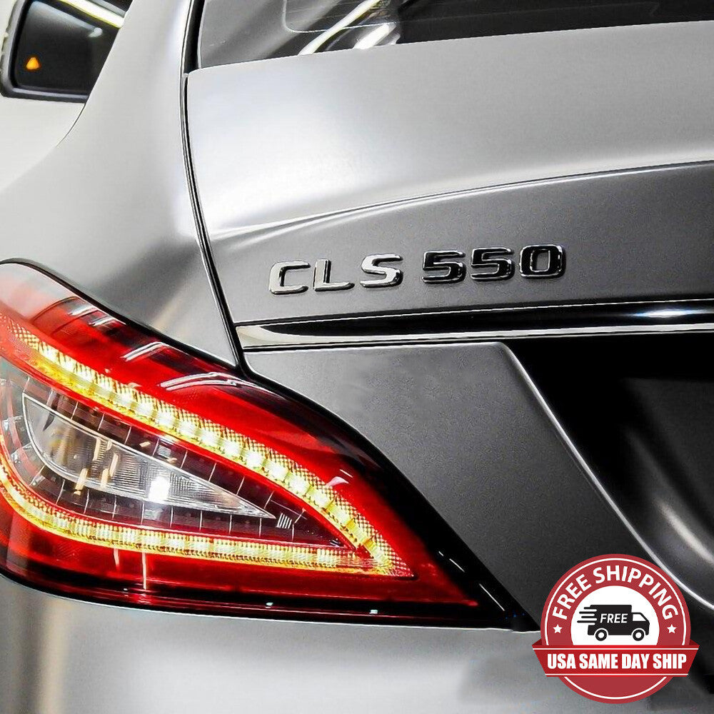 17+ Benz CLS 550 Emblem Trunk Lid Letter Nameplate Badge Decorate AMG OEM Chrome