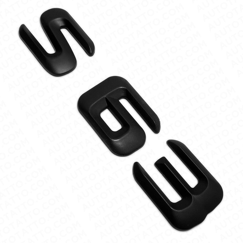 14-17 S 63 AMG Letter 3D Emblem Trunk Logo Nameplate Badge Decorate Matte Black
