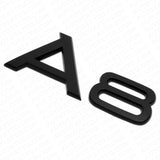 Audi A8 Matte Black Rear Letter Tail Nameplate Trunk Emblem Badge Sport Sline