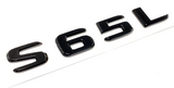 1PCS GLOSS BLACK S65L FOR MERCEDES S65 REAR TRUNK EMBLEM BADGE NAMEPLATE DECAL