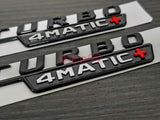 Gloss Black E63S AMG Biturbo 4matic+ emblem Rear Trunk Star badge For W213 E63