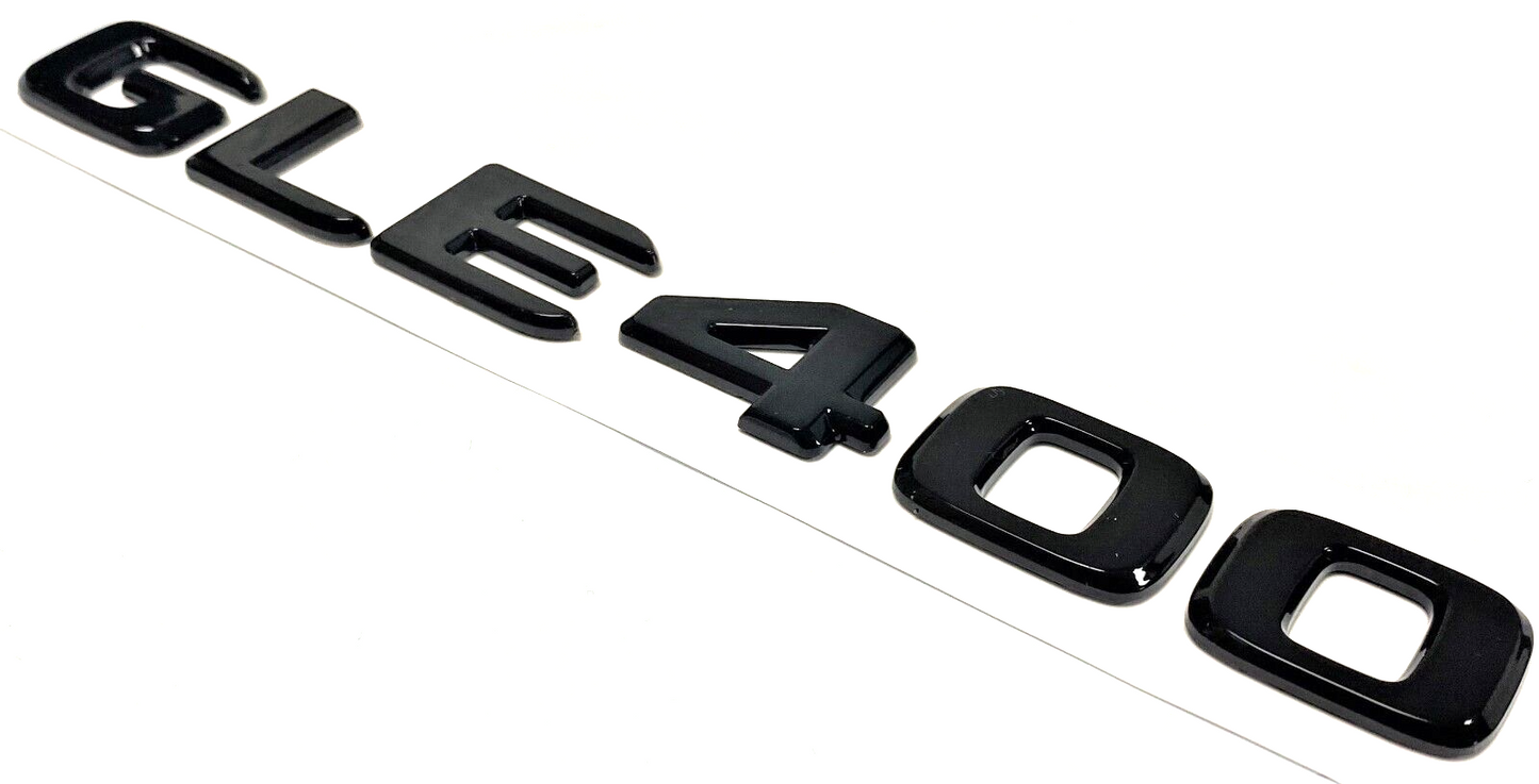 GLE400 GLOSS BLACK FOR MERCEDES REAR TRUNK EMBLEM BADGE NAMEPLATE DECAL LETTERS
