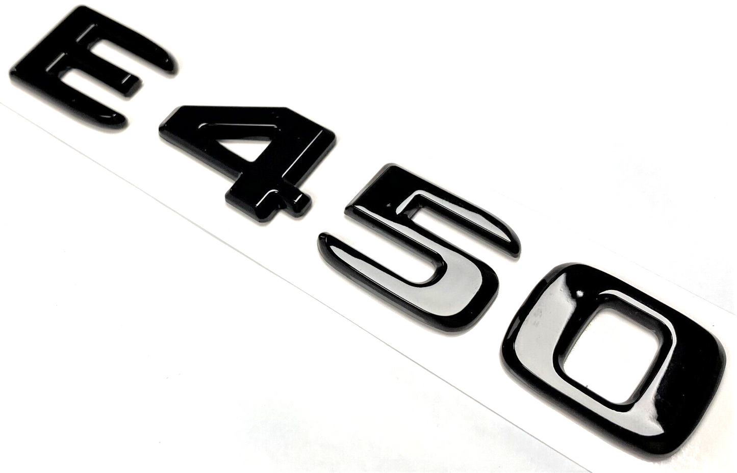 E450 BLACK FOR MERCEDES REAR TRUNK EMBLEM BADGE NAMEPLATE DECAL LETTER NUMBER