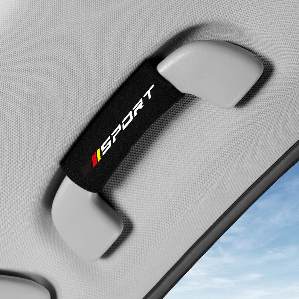 2pcs Fluff Interior Roof Door Handle Protector Armrest Cover Accessories Car Accessory