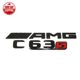 Black C63s AMG V8 BITURBO Sticker Decal Emblem Badge Package for Benz C63 C63s