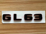 Black RED Number Letters Rear Trunk Badge Emblem for Mercedes GL63 AMG
