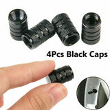 4x Aluminium Car Wheel Tyre Valve Stem Air Dust Cover Screw Caps Car Accessories