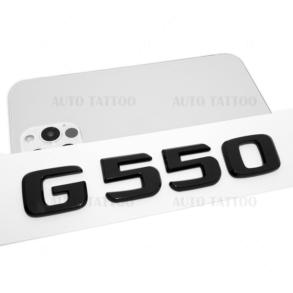 19-21 G550 AMG Letter Emblem Rear Body Logo Nameplate Badge Decorate Gloss Black