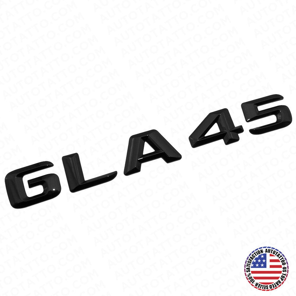 15-16 GLA 45 AMG Rear Letter Emblem Liftgate Logo Nameplate Badge Gloss Black