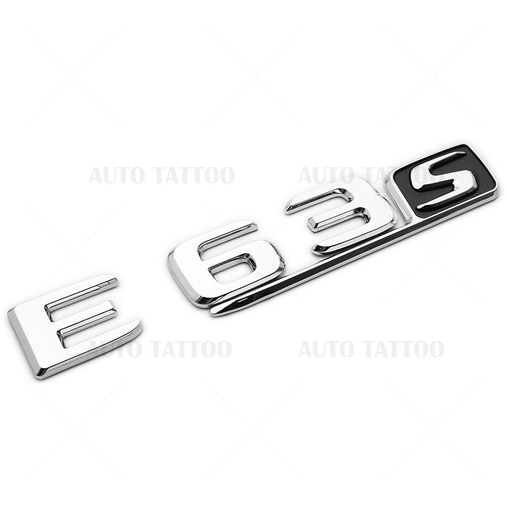 17-20 E63 S AMG Letter Emblem 3D Trunk Logo Nameplate Badge Decorate OEM Chrome