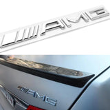 3D Emblem Rear Tailgate Trunk Lid Badge for AMG A C E S CL SL G Models Chrome