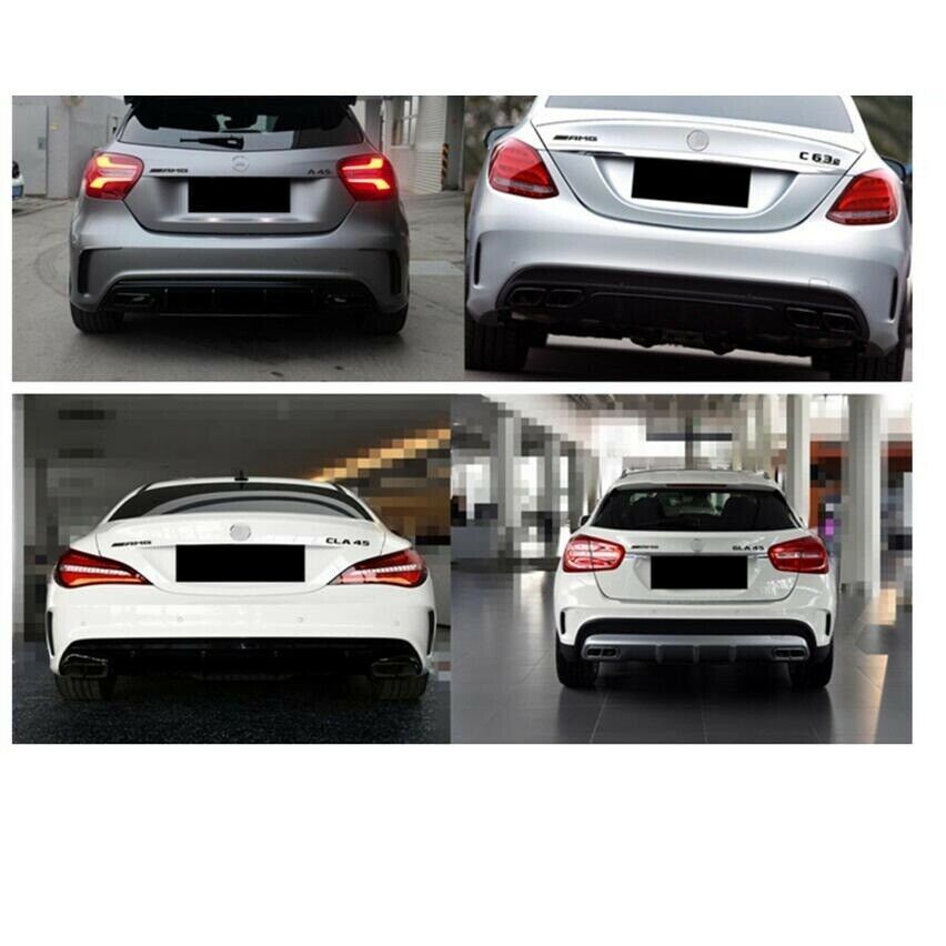 CLS C218 MATTE BLACK SET CLS63 + AMG REAR TRUNK BADGES EMBLEMS STICKER