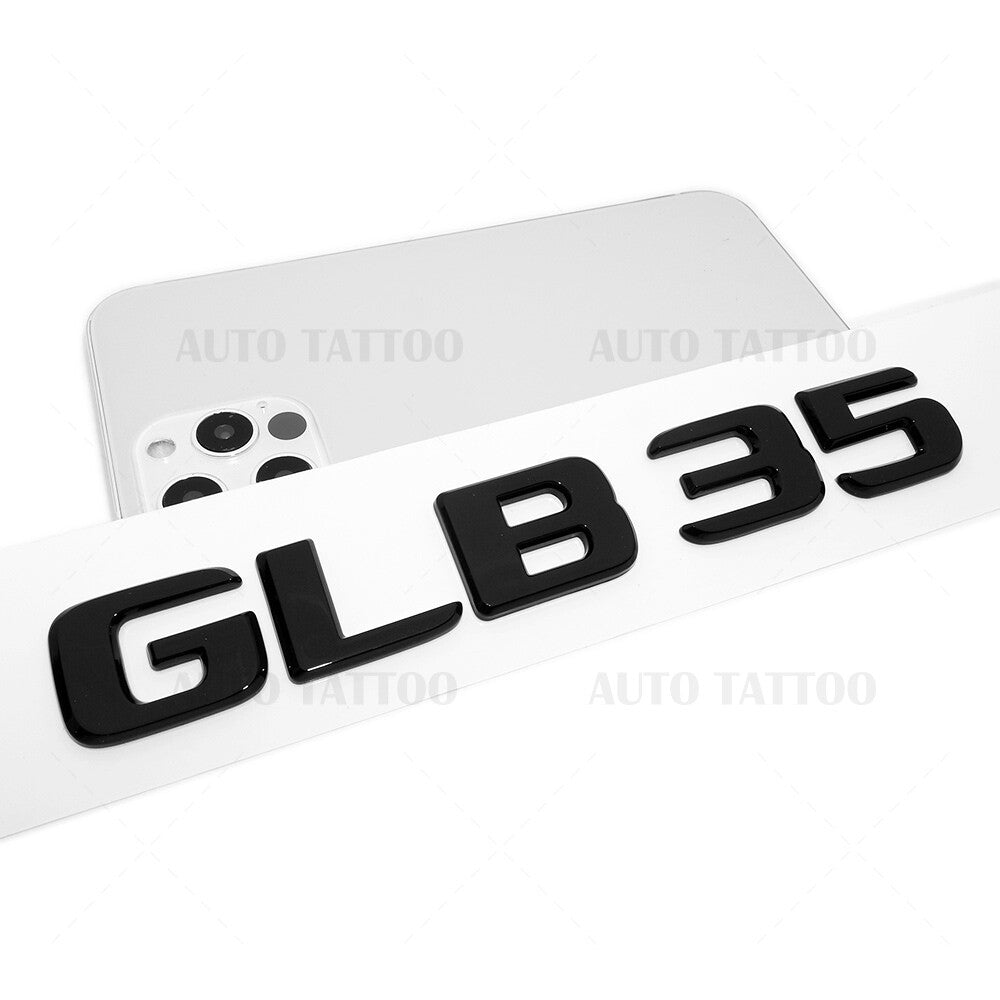 Benz GLB 35 AMG Rear Letter Emblem Liftgate Logo Nameplate Badge Gloss Black