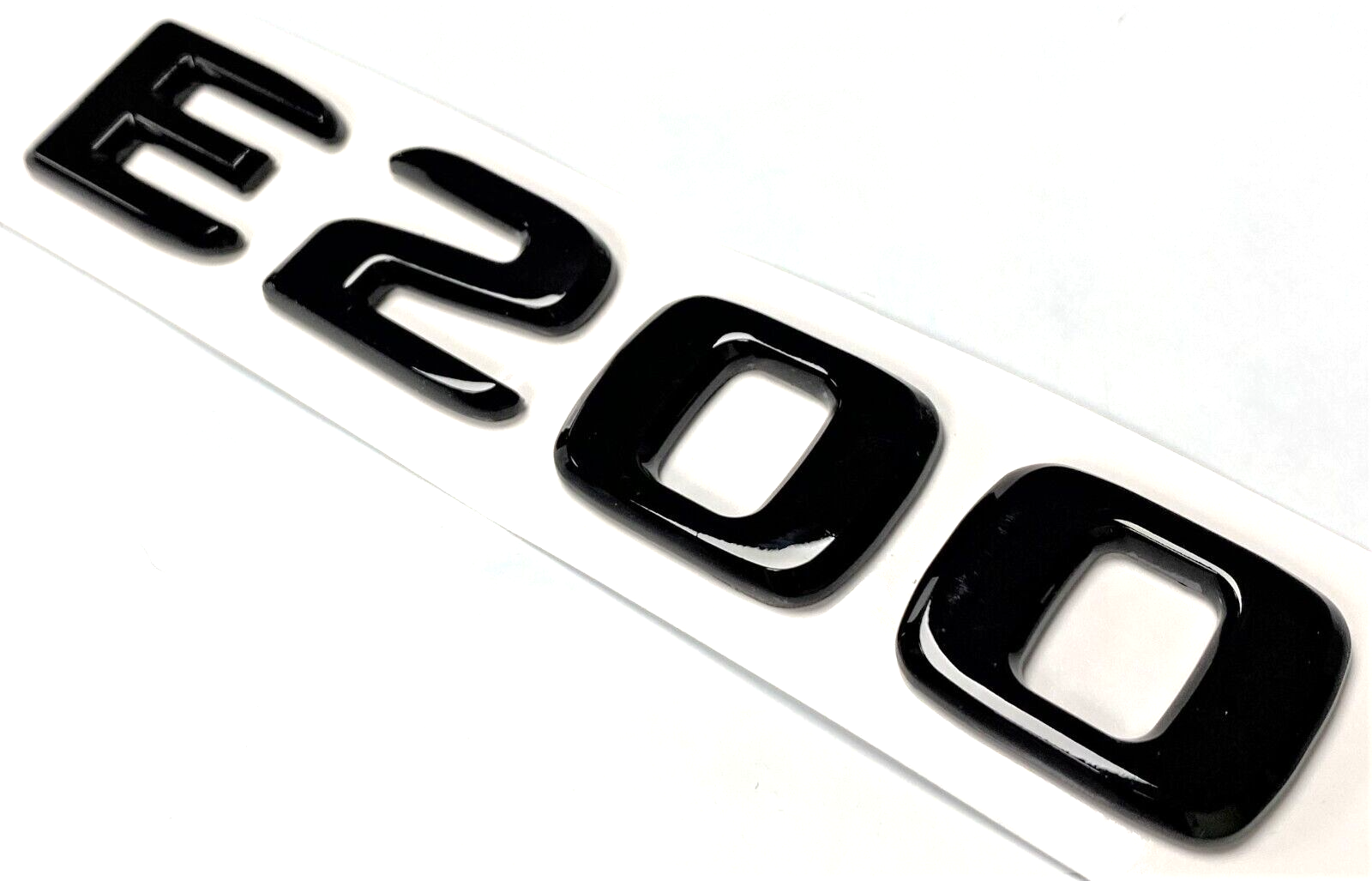 E200 GLOSS BLACK FOR MERCEDES REAR TRUNK EMBLEM BADGE NAMEPLATE DECAL LETTERS