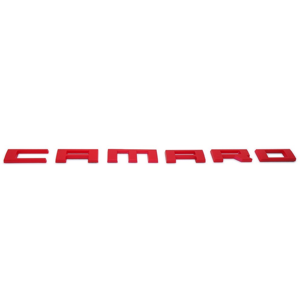 2pcs Camaro Emblem 2010-2015 Side Fender Badge Letter Nameplate Matte Red