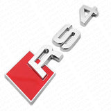For Audi RS 4 OEM Chrome Rear Letter Tail Badge Trunk Emblem Badge Logo Sport