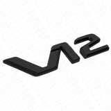 V12 AMG Side Quarter Fender Marker Nameplate Emblem Badge Matte Black Sport