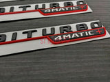 Black RED GLE63S AMG V8 BITURBO 4MATIC+ Star PACKAGE Emblem Badge Sticker W166