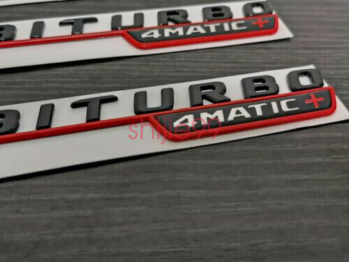 Black RED GLE63S AMG V8 BITURBO 4MATIC+ Star PACKAGE Emblem Badge Sticker W166