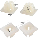 License Plate Screws with Nylon Inserts - Stainless Steel Rust Proof License...