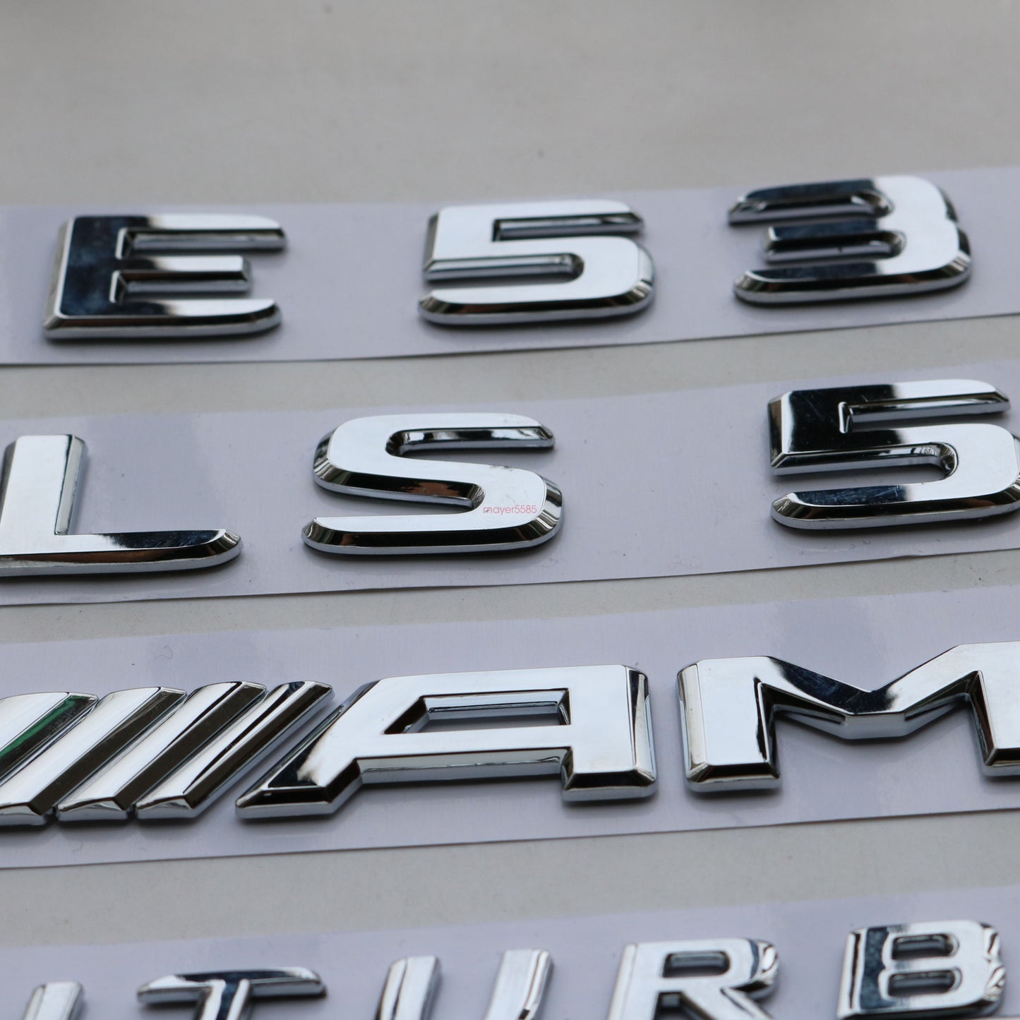 NEW Chrome CLS53 AMG TURBO 4 MATIC Trunk Emblem Badge Sticker for Mercedes Benz