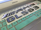 2018 " GLS63 + AMG" High quality Rear Trunk Emblem Decal Badge FOR Mercedes Benz