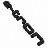 Audi e-tron Matte Black Letter Liftgate NameplateTrunk Emblem Badge Sport