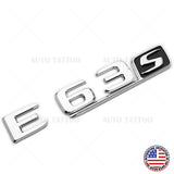 17-20 E63 S AMG Letter Emblem 3D Trunk Logo Nameplate Badge Decorate OEM Chrome