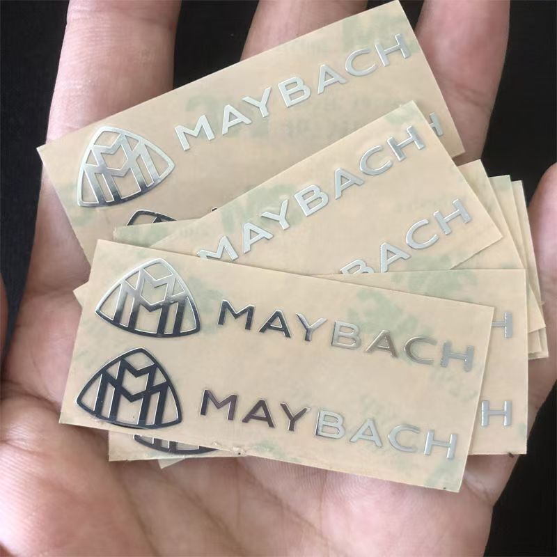 Chrome Trumpet Middle Console Random Post Maybach Logo Badge for Mercedes Benz