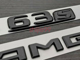 Black GLC63S AMG V8 BITURBO 4MATIC+ Star PACKAGE Emblem Badge Sticker X253