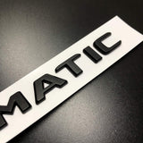 4Matic Matte Black Car Rear Trunk Lid Sticker Emblem For Mercedes-Benz 2017-2023